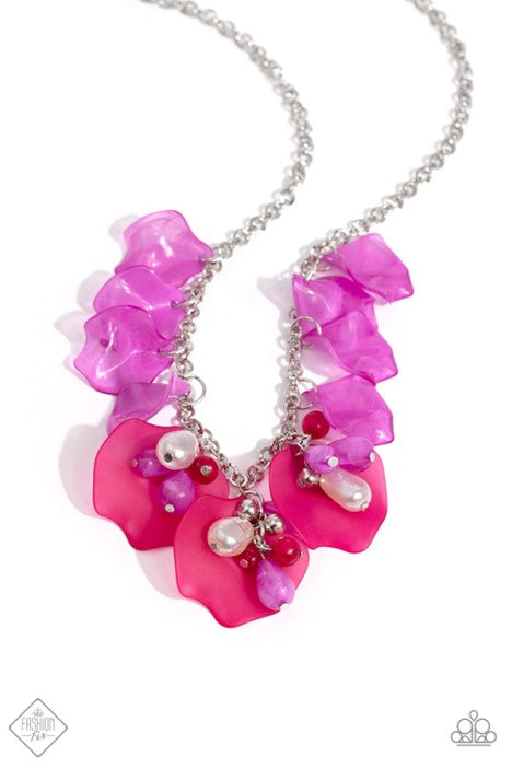 Paparazzi Jewelry Lush Layers - Pink Necklace - Pure Elegance by Kym