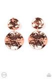 Paparazzi Jewelry Rush Hour - Copper Clip-On Earring - Pure Elegance by Kym