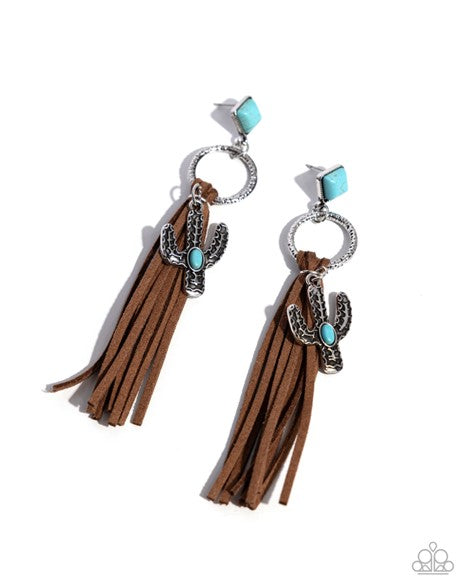 Paparazzi Jewelry Southwestern Season - Brown Earring - Pure Elegance by Kym