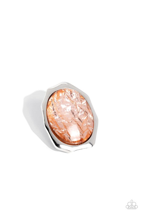 Paparazzi Jewelry Wrapped Wardrobe - Orange Ring - Pure Elegance by Kym