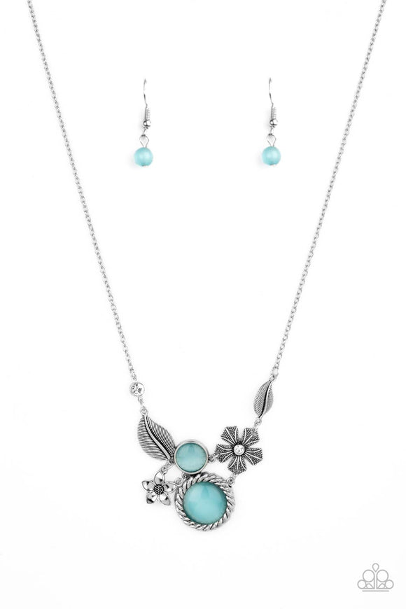 Paparazzi Accessories Exquisitely Eden - Blue Necklace - Pure Elegance by Kym