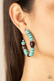 Paparazzi Jewelry Definitely Down-To-Earth - Blue Earring - Pure Elegance by Kym