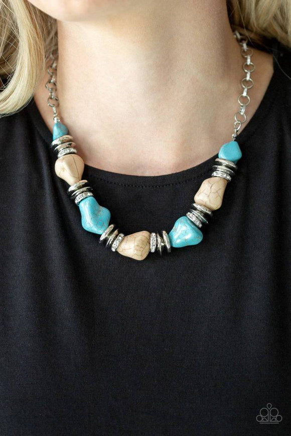 Paparazzi Accessories Stunningly Stone Age Multi Necklace - Pure Elegance by Kym