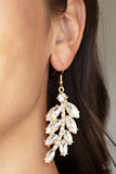 Paparazzi Jewelry Ice Garden Gala - Gold Earrings - Pure Elegance by Kym