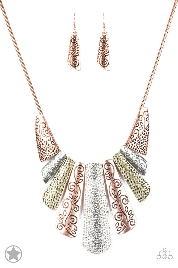 Paparazzi Accessories Untamed Copper Necklace - Pure Elegance by Kym