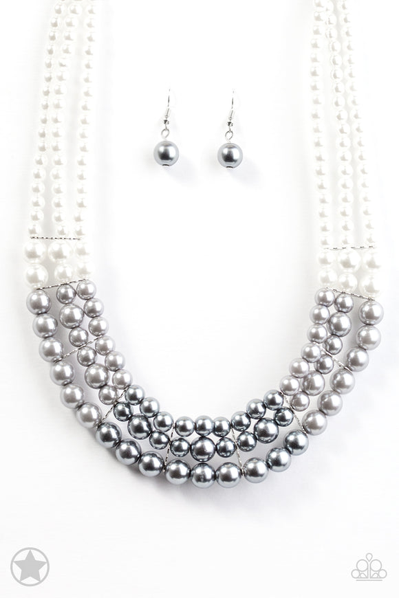 Paparazzi Accessories Lady In Waiting Gray Necklace - Pure Elegance by Kym