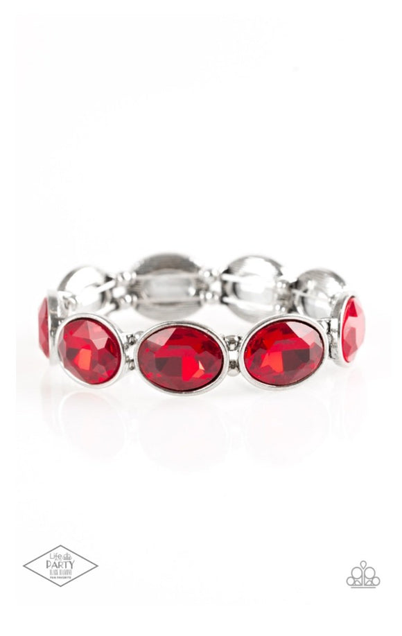 Paparazzi Jewelry Diva In Disguise - Red Bracelet - Pure Elegance by Kym