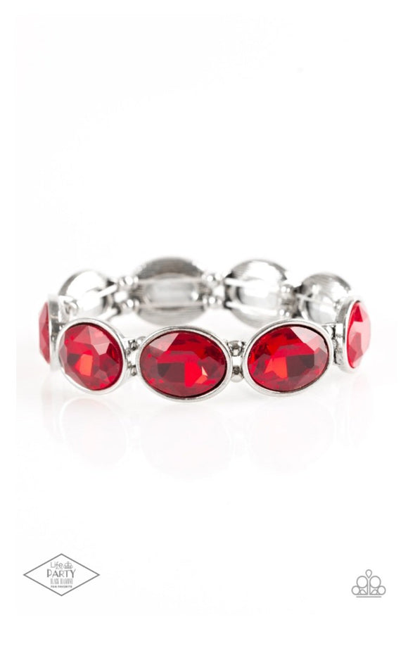 Paparazzi Jewelry Diva In Disguise - Red Bracelet - Pure Elegance by Kym