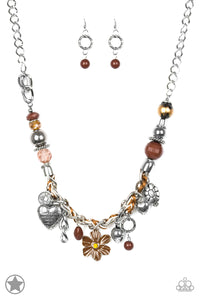 Paparazzi Accessories  Charmed, I Am Sure Brown Necklace - Pure Elegance by Kym