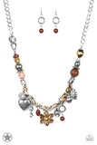 Paparazzi Accessories  Charmed, I Am Sure Brown Necklace - Pure Elegance by Kym