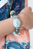 Paparazzi Accessories Glaze of Glory Blue Bracelet - Pure Elegance by Kym