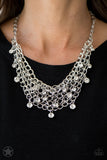 Paparazzi Accessories Fishing for Compliments Silver Necklace - Pure Elegance by Kym