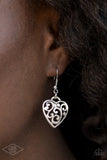 Paparazzi Accessories FILIGREE Your Heart With Love - Silver Necklace - Pure Elegance by Kym