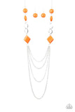 Paparazzi Accessories Desert Dawn Orange Necklace - Pure Elegance by Kym