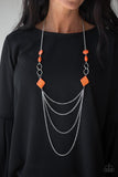 Paparazzi Accessories Desert Dawn Orange Necklace - Pure Elegance by Kym