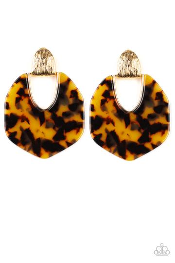 Paparazzi Accessories My Animal Print Earrings - Pure Elegance by Kym