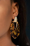 Paparazzi Accessories My Animal Print Earrings - Pure Elegance by Kym