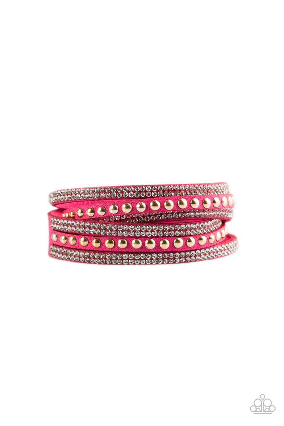 Paparazzi Accessories I BOLD You So! - Pink Bracelet - Pure Elegance by Kym