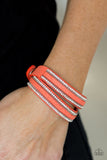 Paparazzi Accessories Going For Glam - Orange Bracelet - Pure Elegance by Kym
