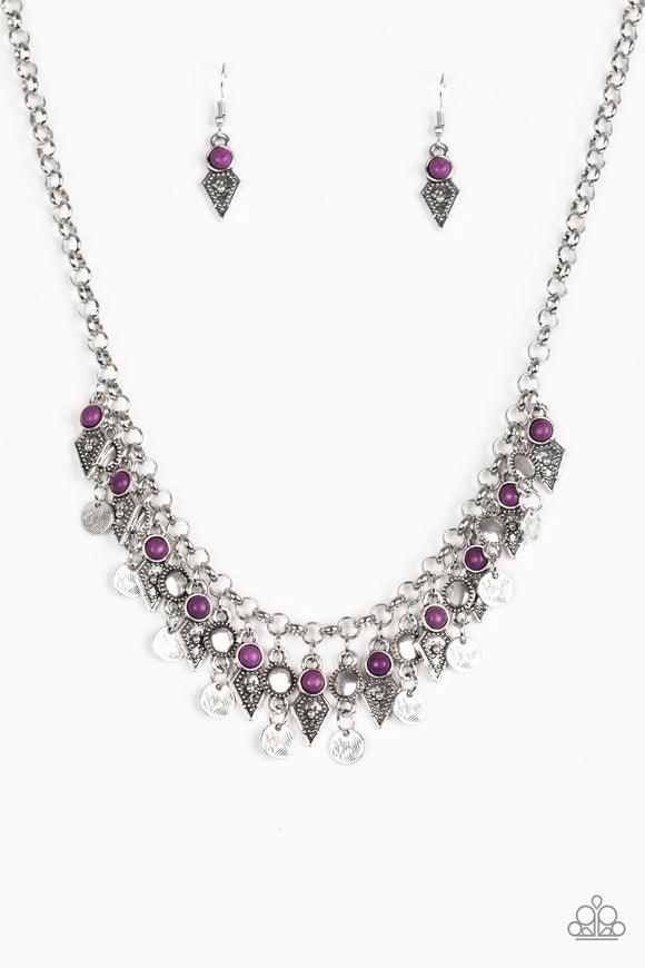 Paparazzi Accessories Jurassic Jamboree Purple Necklace - Pure Elegance by Kym