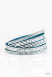 Paparazzi Jewelry Rock Star Attitude - Blue Bracelet - Pure Elegance by Kym