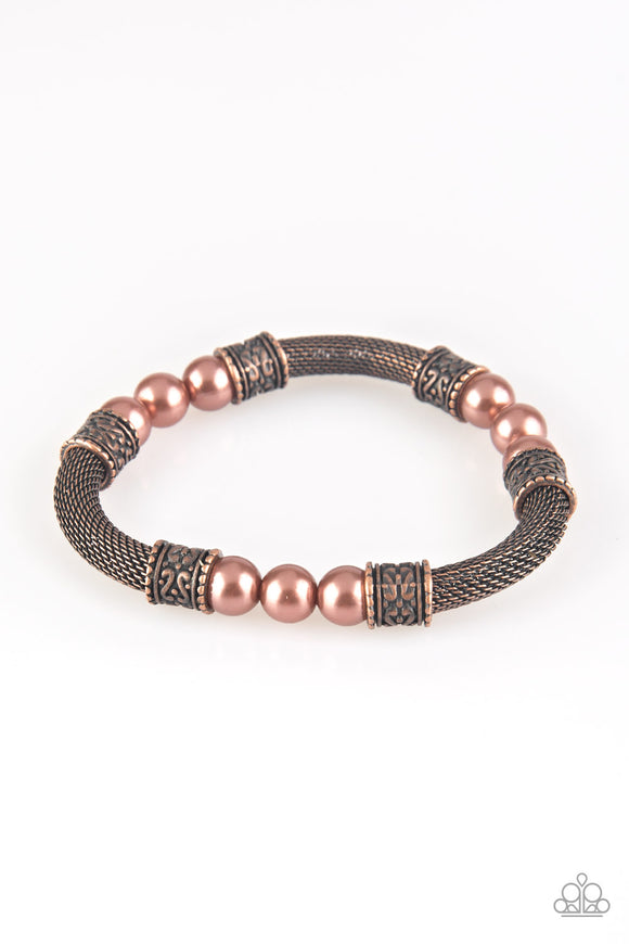 Paparazzi Accessories Talk Some Sensei Copper Bracelet - Pure Elegance by Kym