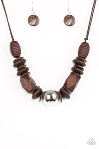 Paparazzi Accessories Grand Turks Getaway Brown Necklace - Pure Elegance by Kym
