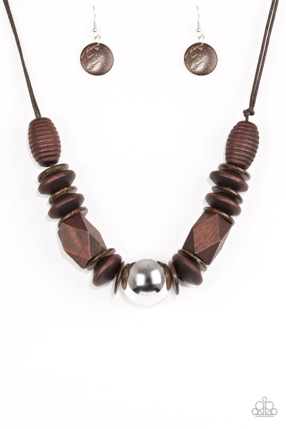 Paparazzi Accessories Grand Turks Getaway Brown Necklace - Pure Elegance by Kym