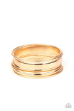 Paparazzi Jewelry Sahara Shimmer - Gold Bracelet - Pure Elegance by Kym