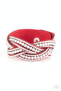 Paparazzi Accessories Bring on the Bling Red Bracelet - Pure Elegance by Kym