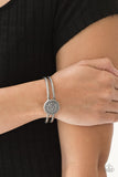 Paparazzi Accessories Definitely Dazzling Silver Cuff Bracelet - Pure Elegance by Kym