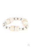 Paparazzi Jewelry Sagebrush Serenade - White Bracelet - Pure Elegance by Kym