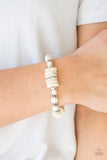 Paparazzi Jewelry Sagebrush Serenade - White Bracelet - Pure Elegance by Kym