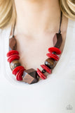 Paparazzi Jewelry Pacific Paradise - Red Necklace - Pure Elegance by Kym
