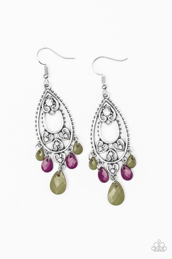 Paparazzi Accessories Fashion Flirt Multi Earrings - Pure Elegance by Kym