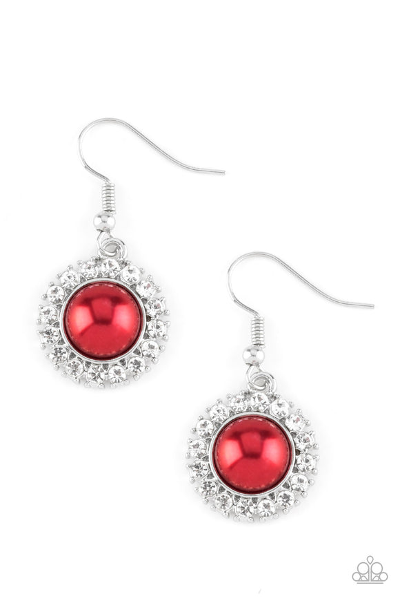 Paparazzi Jewelry Fashion Show Celebrity - Red Earrings - Pure Elegance by Kym
