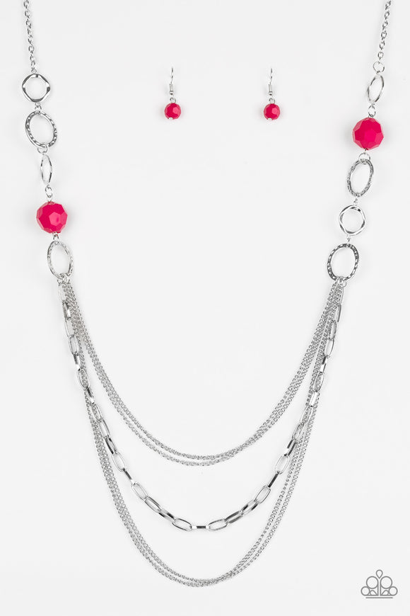 Paparazzi Accessories Margarita Masquerades Pink Necklace - Pure Elegance by Kym