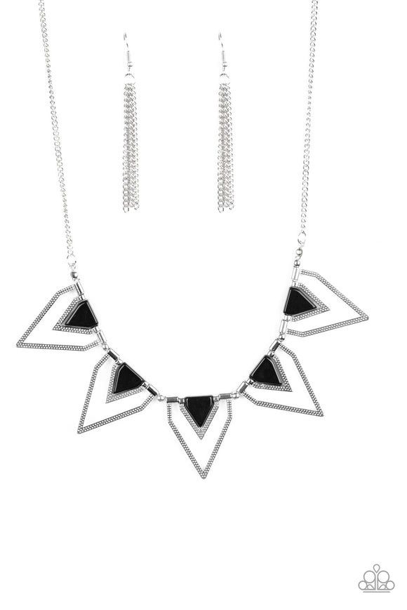Paparazzi Accessories The Pack Leader - Black Necklace - Pure Elegance by Kym