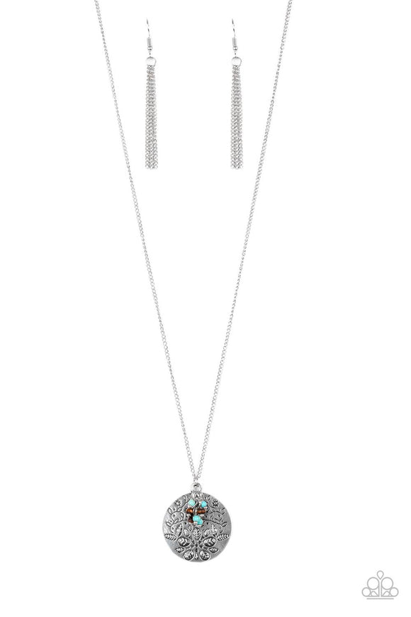 Paparazzi Jewelry Desert Abundance - Blue Necklace - Pure Elegance by Kym