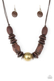 Paparazzi Jewelry Grand Turks Getaway - Brass Necklace - Pure Elegance by Kym