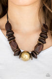 Paparazzi Jewelry Grand Turks Getaway - Brass Necklace - Pure Elegance by Kym