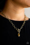 Paparazzi Jewelry Club Sparkle - Brass Necklace - Pure Elegance by Kym