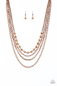 Paparazzi Jewelry Extravagant Elegance - Copper Necklace - Pure Elegance by Kym