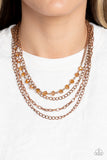 Paparazzi Jewelry Extravagant Elegance - Copper Necklace - Pure Elegance by Kym