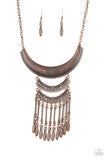 Paparazzi Jewelry Eastern Empress - Copper Necklace - Pure Elegance by Kym