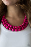 Paparazzi Accessories Caribbean Cover Girl Pink Necklace - Pure Elegance by Kym