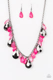 Paparazzi Accessories Hurricane Season Pink Necklace - Pure Elegance by Kym