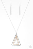 Paparazzi Accessories TRI Harder Silver Necklace - Pure Elegance by Kym