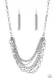 Paparazzi Jewelry Color Bomb - Silver Necklace - Pure Elegance by Kym