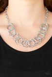 Paparazzi Jewelry Heavy Metal Hero - Silver Necklace - Pure Elegance by Kym